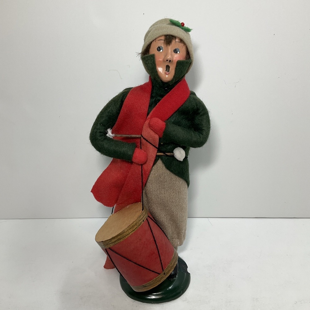 Byers Choice Victorian Caroler Boy with a‎ Drum 1992 Some Damage Read